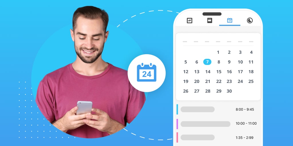 Calendario nell’app mobile