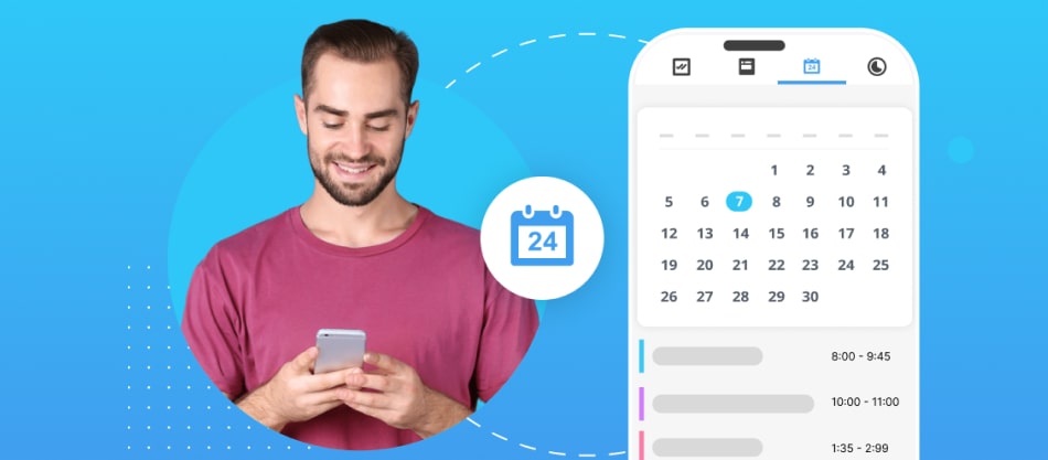 Calendario nell’app mobile