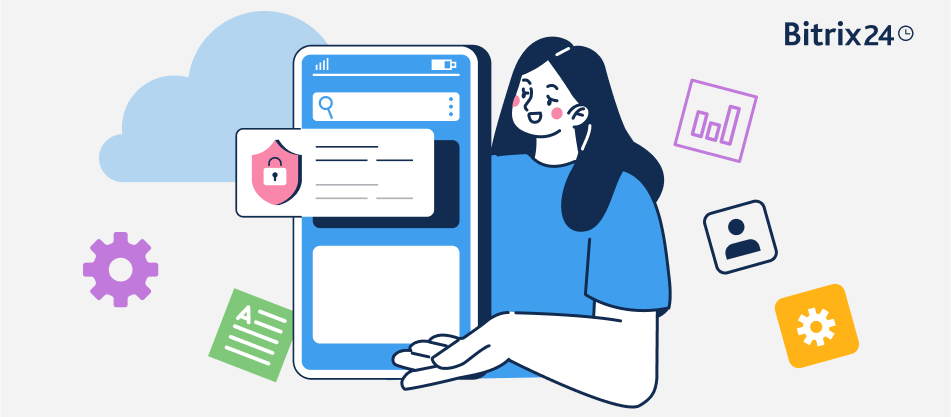 Proteggi i dati nell'app mobile di Bitrix24