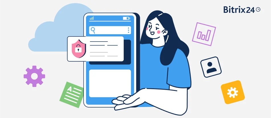 Proteggi i dati nell'app mobile di Bitrix24