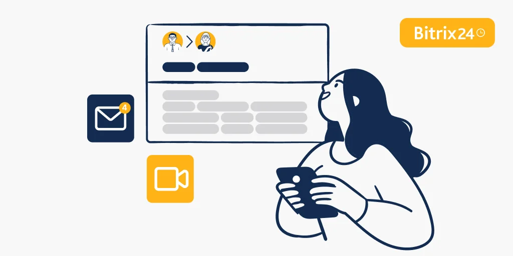 App mobile Bitrix24: novità in gestione chiamate e configurazione e-mail