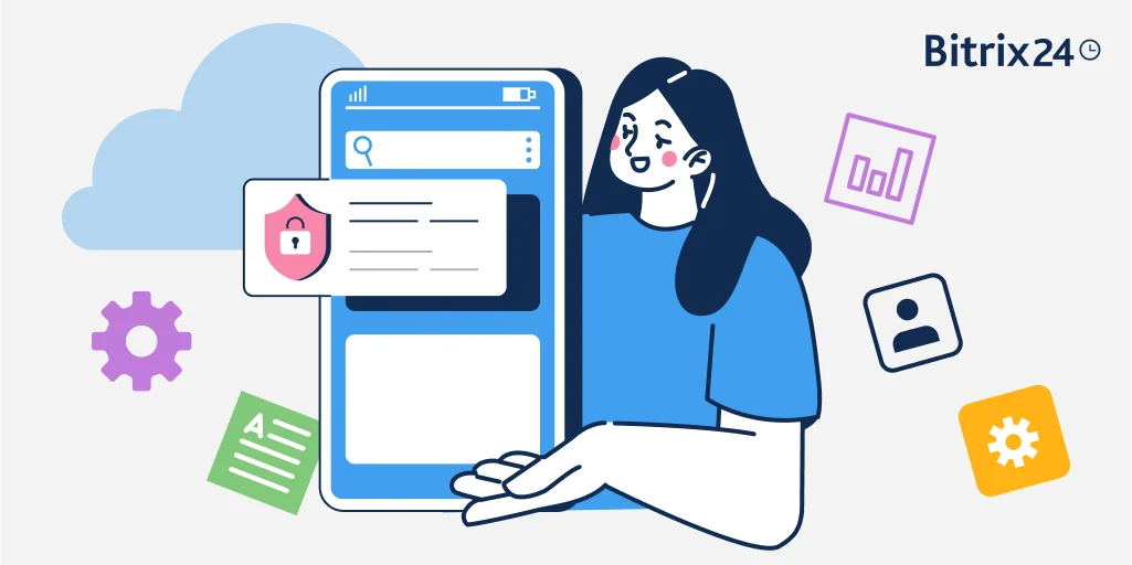 Proteggi i dati nell'app mobile di Bitrix24